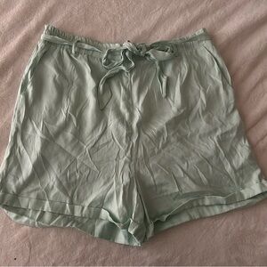 Miami Mint Green High Waist Women's Shorts Size XL